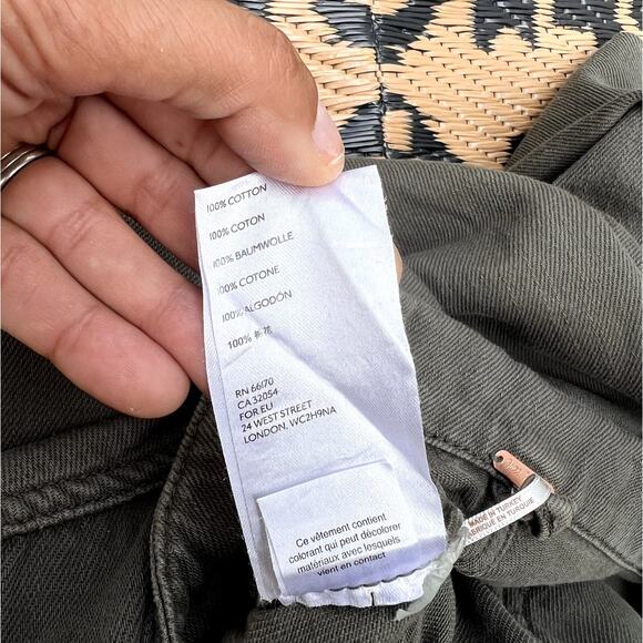 Free People | Gia Coverall Jumpsuit Cotton Utility Army Size XS - Picture 9 of 11